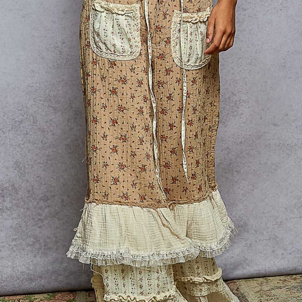 Q25 POL Wide leg double gauze pants by POL